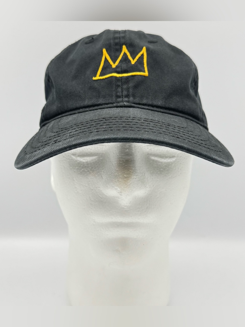 Basquiat Crown Hat MAD Engine Black Cap Hat Jean Michel Adjustable Streetwear